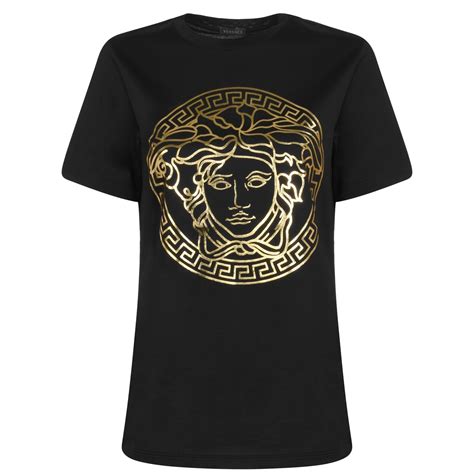 versace collection full front print t-shirt white|versace collection t shirt medusa.